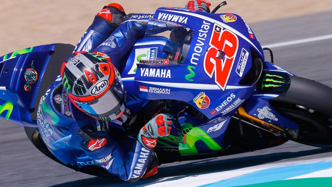 MotoGP Jerez: Viñales leader nei test delle Michelin