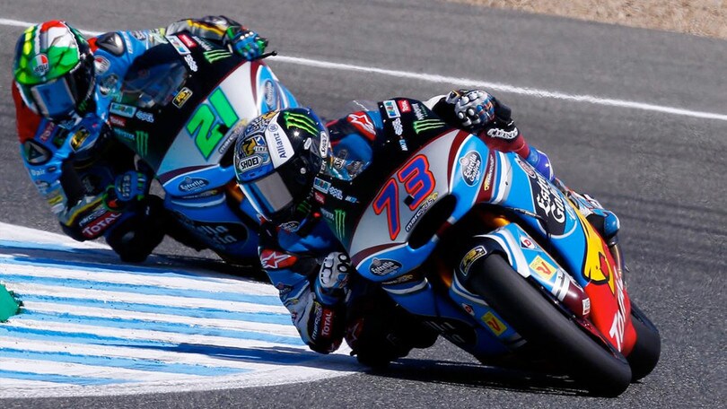 Moto2 Jerez, Morbidelli: "E' stato un mio sbaglio"