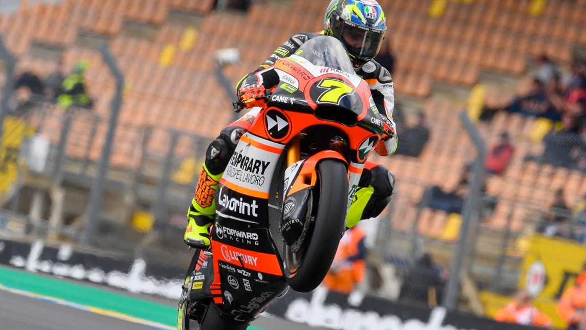 Moto2 Le Mans, Baldassarri svetta in FP1