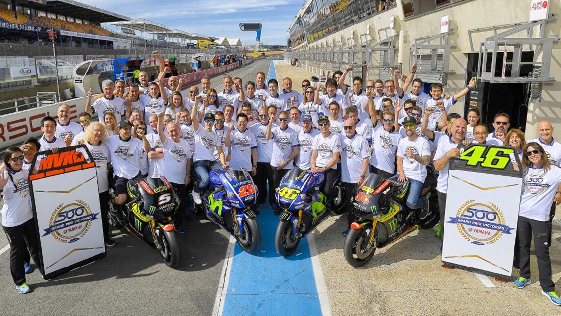 MotoGP: le 500 vittorie di Yamaha