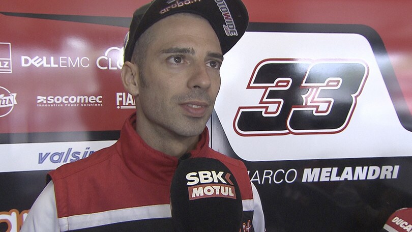 SBK Donington, Melandri: "Le vibrazioni hanno causato il distacco del pignone"