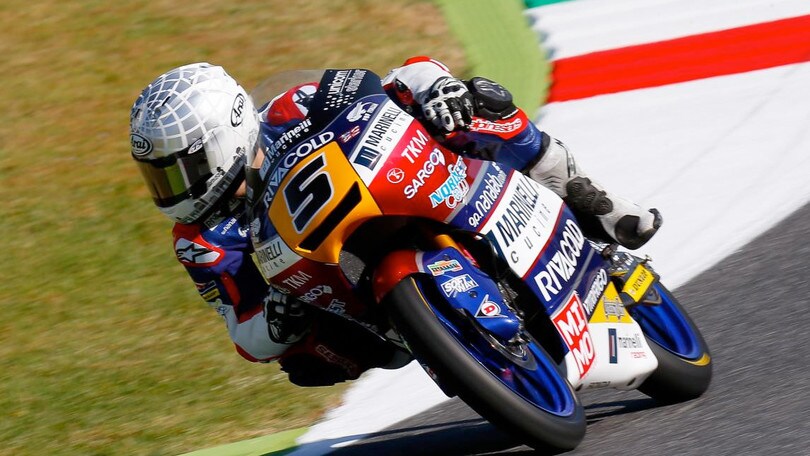 Moto: Italia, Moto3, vince Andrea Migno Moto: Italia, Moto3, vince Andrea Migno