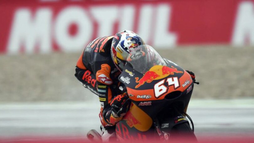Moto3 Assen, FP3: diciotto cadute causa pioggia