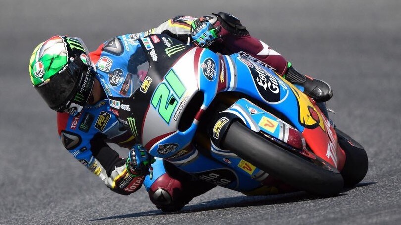 Moto2 Germania, Morbidelli in pole position