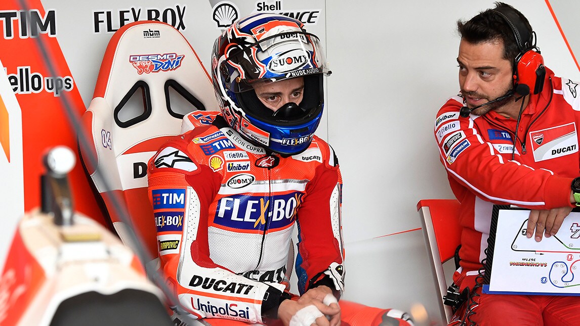 MotoGP Germania, Dovizioso: "Calo improvviso della gomma"