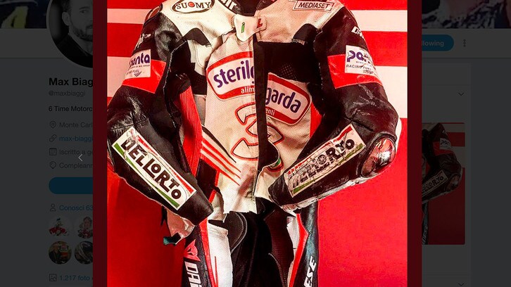 Max Biaggi e il taglio della tuta