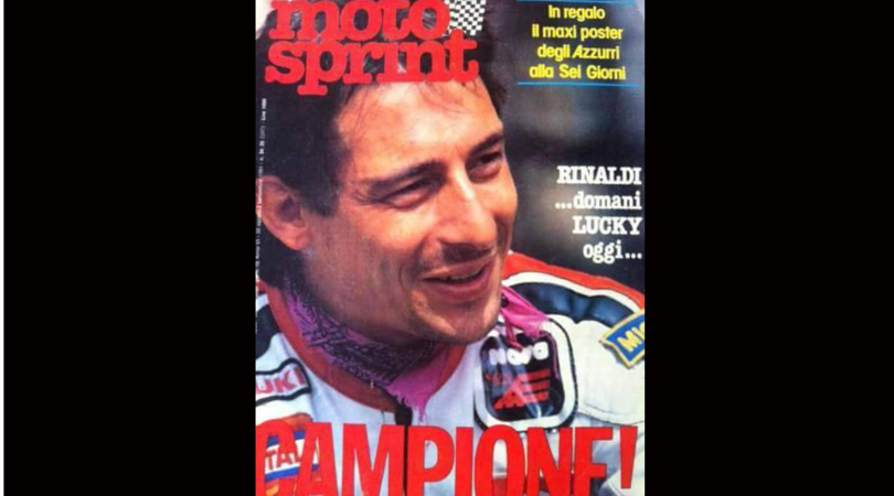 Lucchinelli, 36 anni fa il titolo mondiale e la copertina di Motosprint