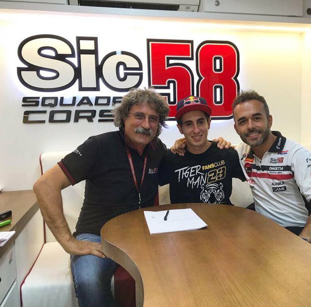 Moto3, Antonelli firma con il Team Sic58