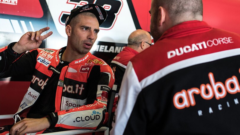 SBK Magny Cours, Melandri: "Sul bagnato il margine di errore è zero"