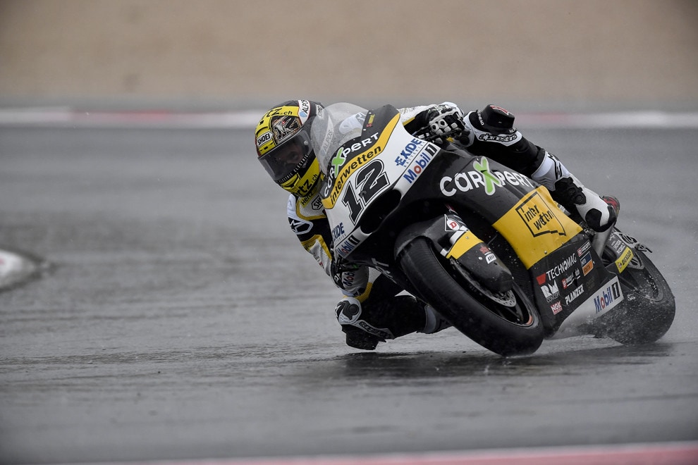 Moto2 Motegi, day1: cadute a non finire, comanda Luthi