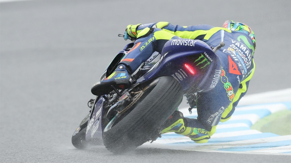 MotoGP Motegi, Rossi: "Abbiamo rischiato con le slick..."