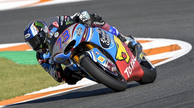 Valencia, qualifiche Moto2: Alex Marquez in pole davanti a Morbidelli e Pasini