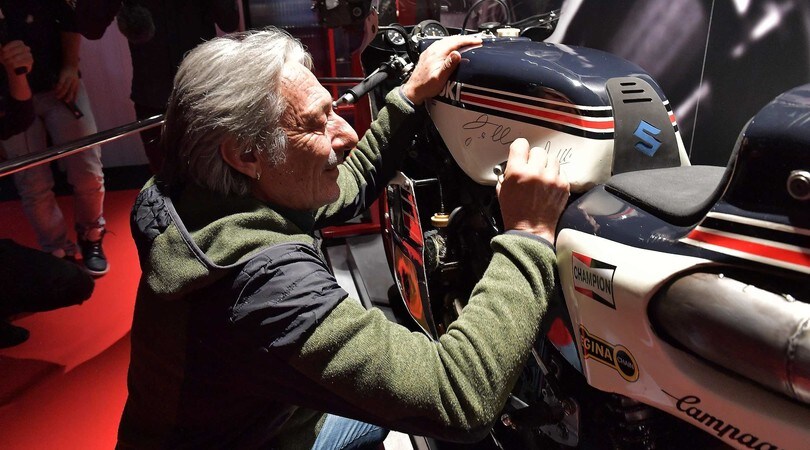 Lucchinelli, Ferrari e Gallina a Moto dei Miti: foto