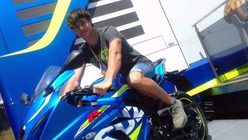 SBK: Gabriele Ruiu sulla Suzuki Grillini