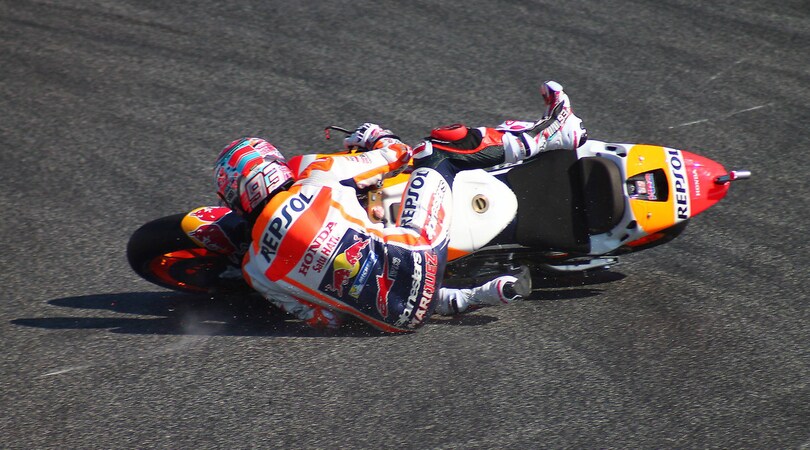 Funambolo Marquez: le sue cadute più spettacolari (e innocue)