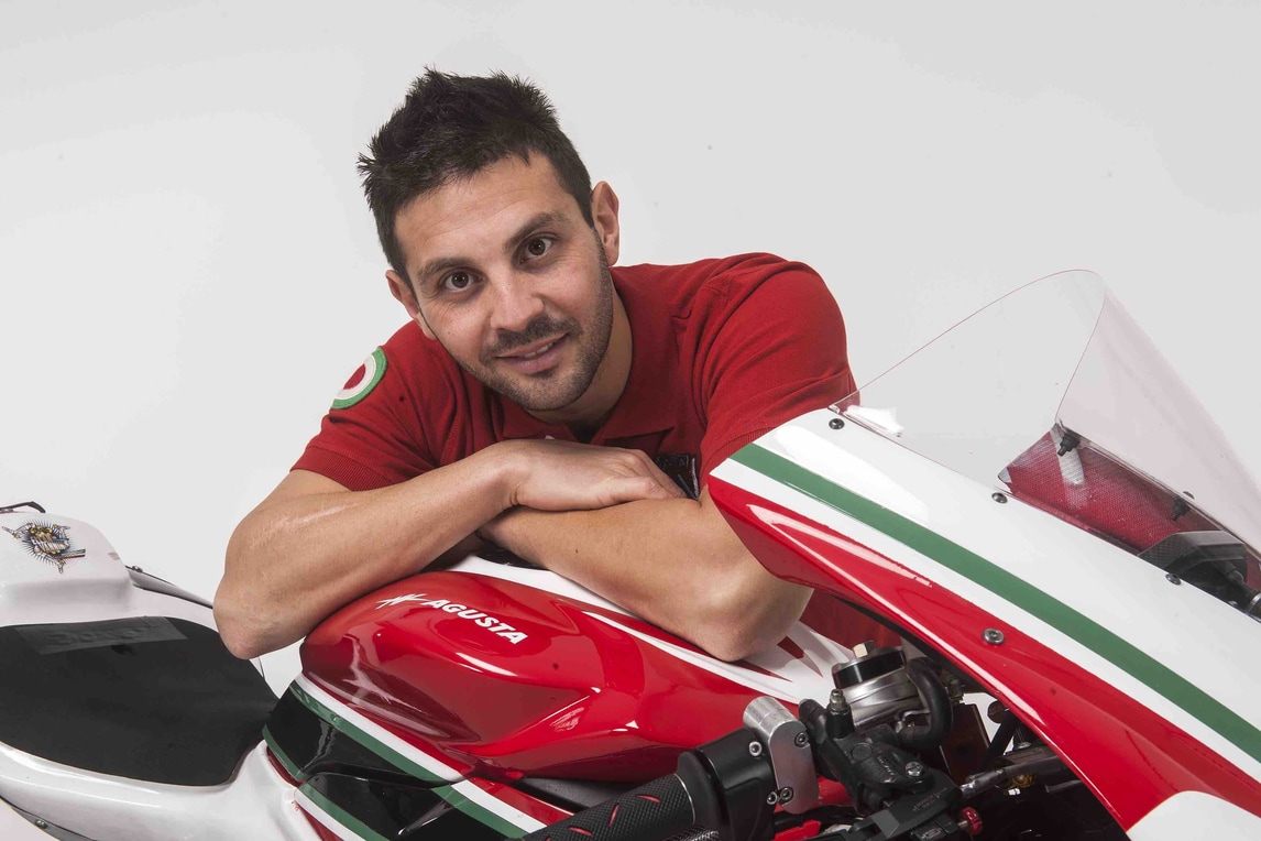 Michel Fabrizio con la MV Agusta del Team Ellan Vannin - FOTO