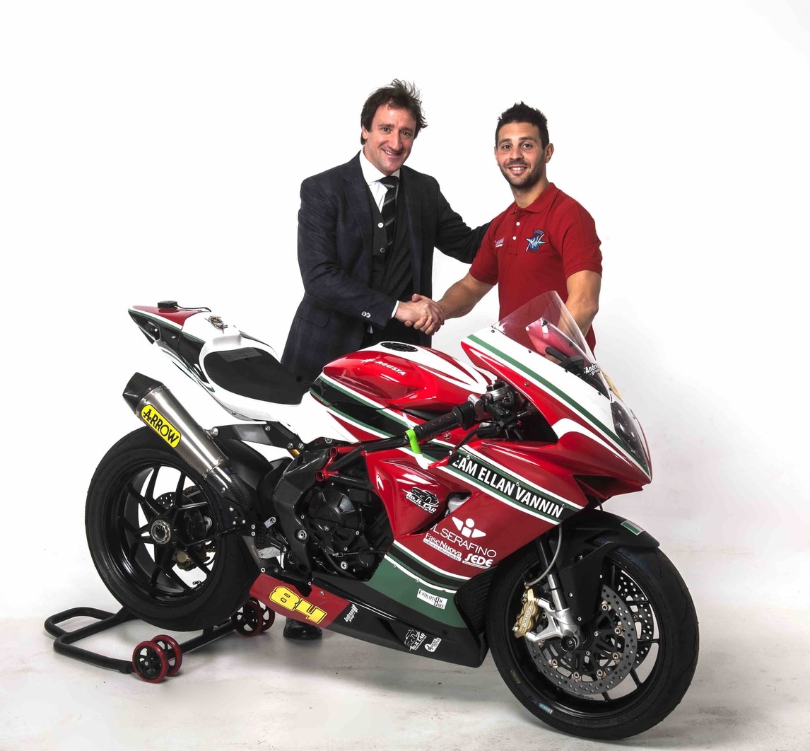 Michel Fabrizio con la MV Agusta del Team Ellan Vannin - FOTO
