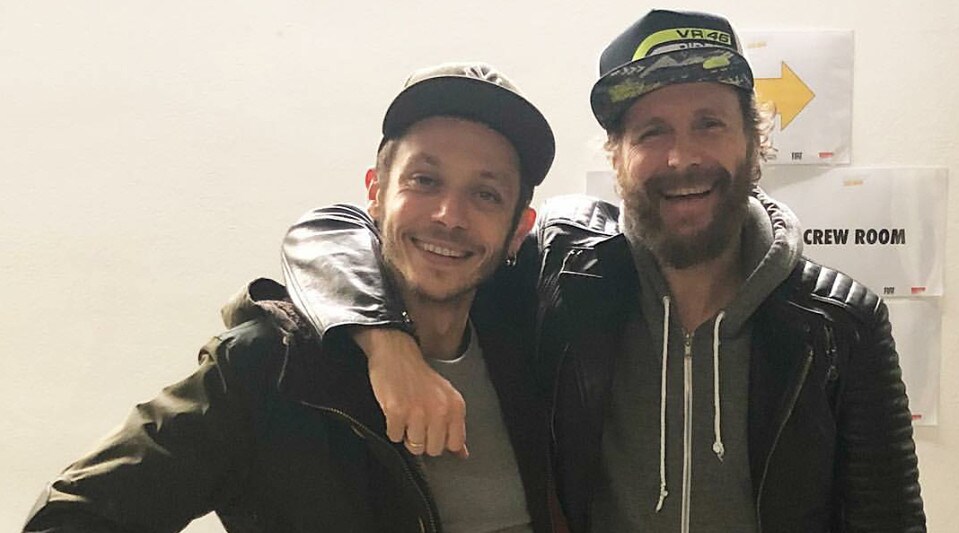 Rossi in visita a Jovanotti: ‘Valentino, il migliore!’