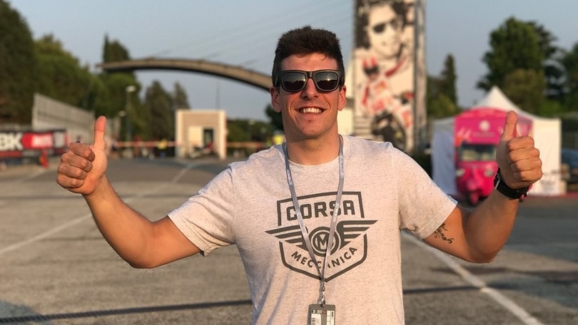 Claudio Corti nella Superbike tricolore