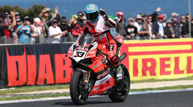 SBK Australia, gara2: Melandri, doppietta al fotofinish