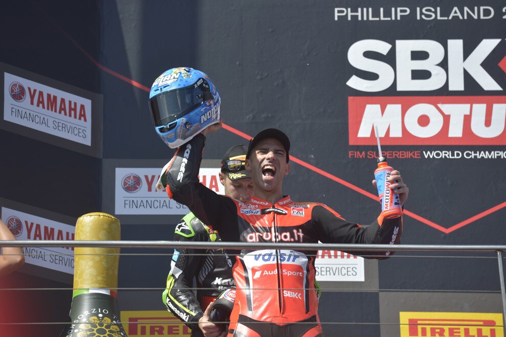 SBK Australia, Melandri: 'Una manche pazza'