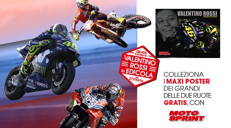Motosprint, “passione poster": in edicola Rossi, Dovi e Cairoli