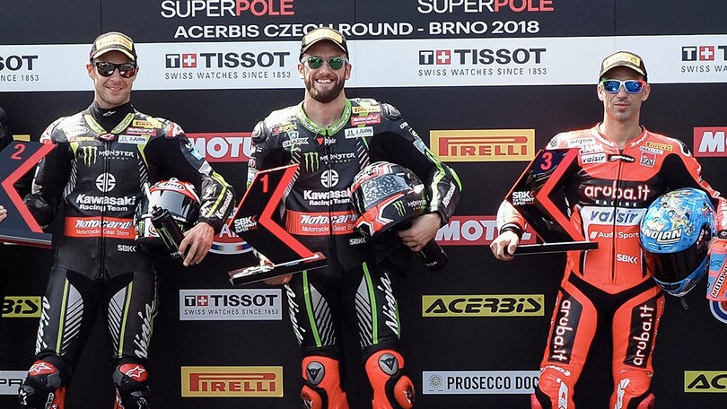 SBK Brno, Tom Sykes in pole