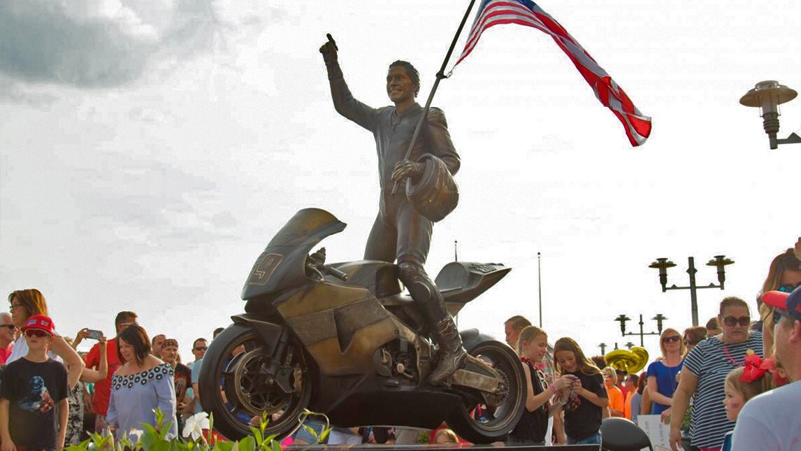 Una statua per Nicky Hayden