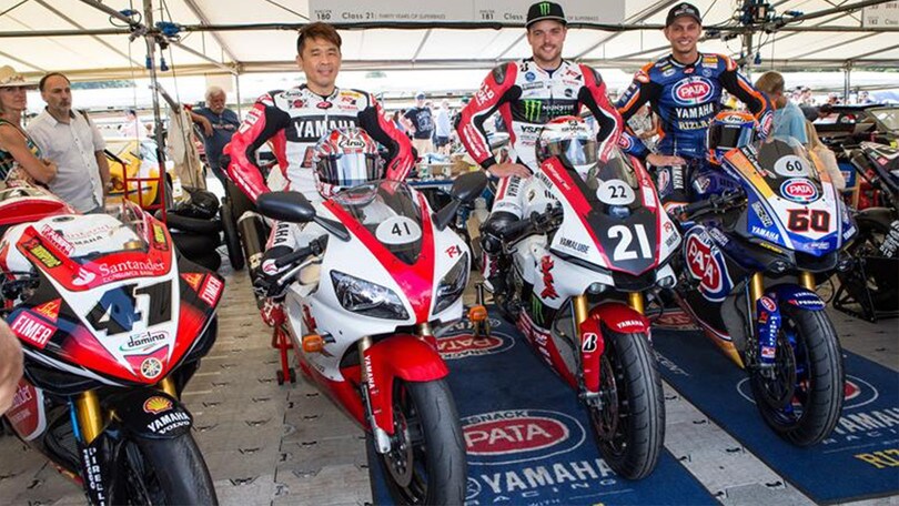 I piloti Yamaha al Festival di Goodwood