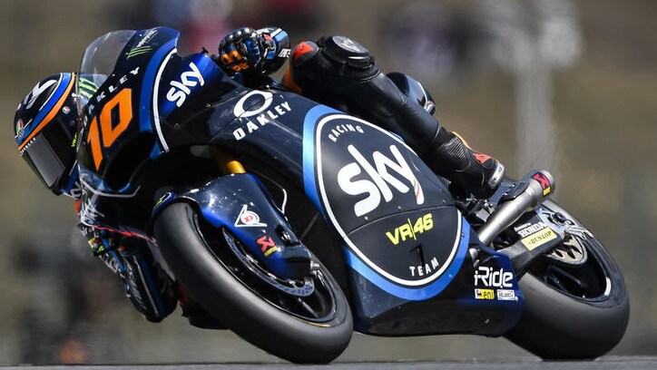 Qualifiche Moto2 Brno: prima pole per Luca Marini