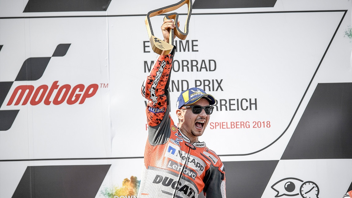 MotoGP Austria, Lorenzo: “Una vittoria speciale”