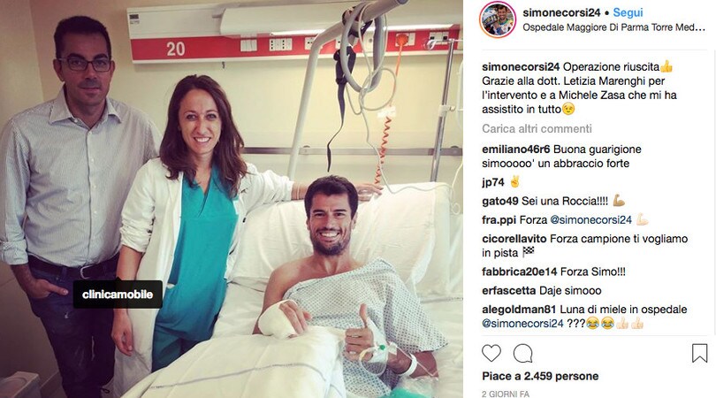 Corsi, ok l’operazione alla mano