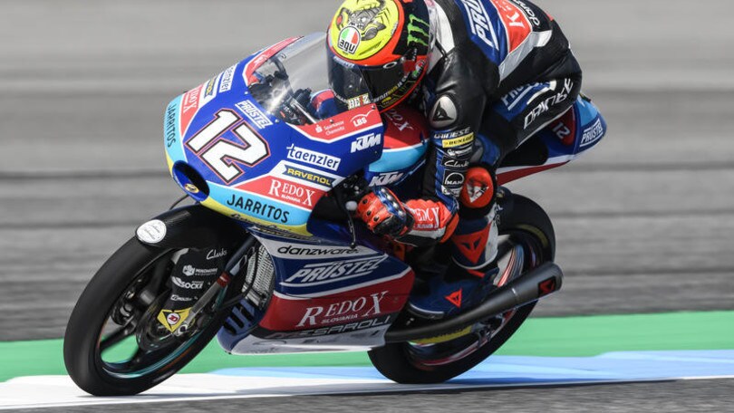 Qualifiche Moto3, Thailandia: Bezzecchi in pole, con 7 italiani che inseguono
