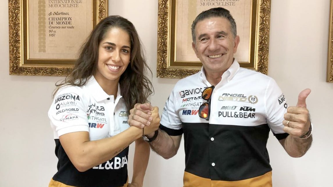 Maria Herrera in MotoE con il Team Nieto