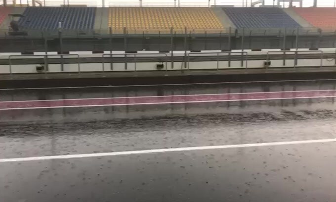 SBK Qatar: il VIDEO del nubifragio in pista
