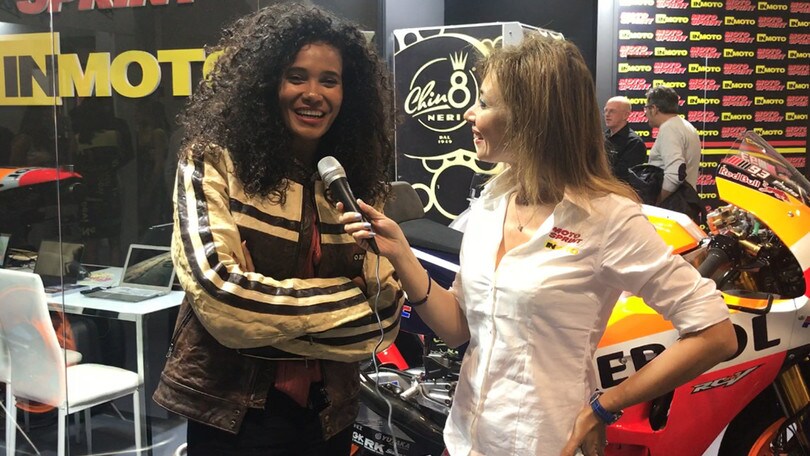 EICMA: Denny Mendez allo stand di Motosprint