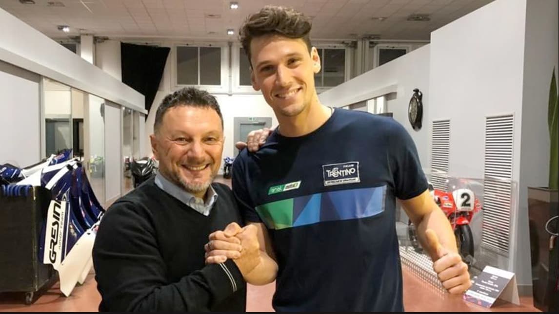 Savadori in MotoE con Gresini