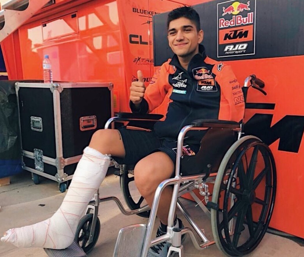 Brutto infortunio per Jorge Martin costretto a lasciare i test a Jerez