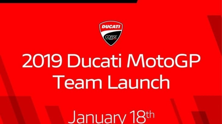 Ducati, presentazione ufficiale in Svizzera il 18 gennaio