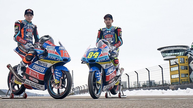 Moto3: il team Prustel si presenta sulla neve