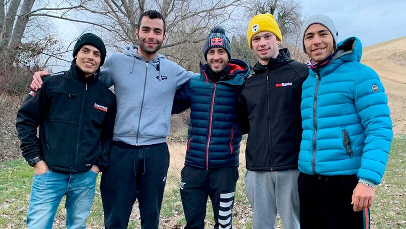 SBK: Rinaldi si allena con Dovizioso e Petrucci