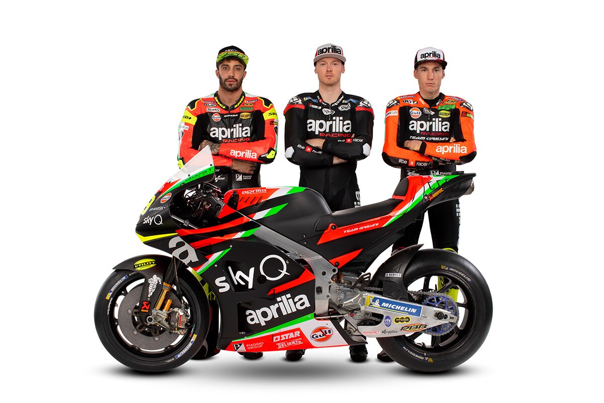 Aprilia: la nuova livrea tra tricolore e vittorie - FOTO