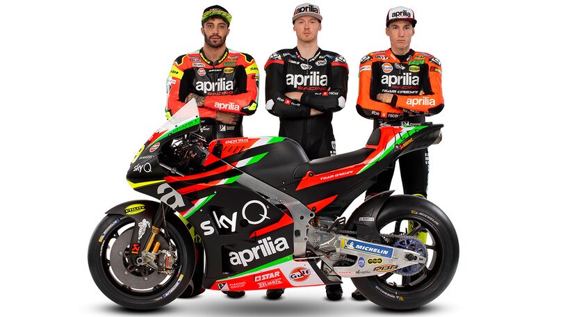 Aprilia: la nuova livrea tra tricolore e vittorie - FOTO