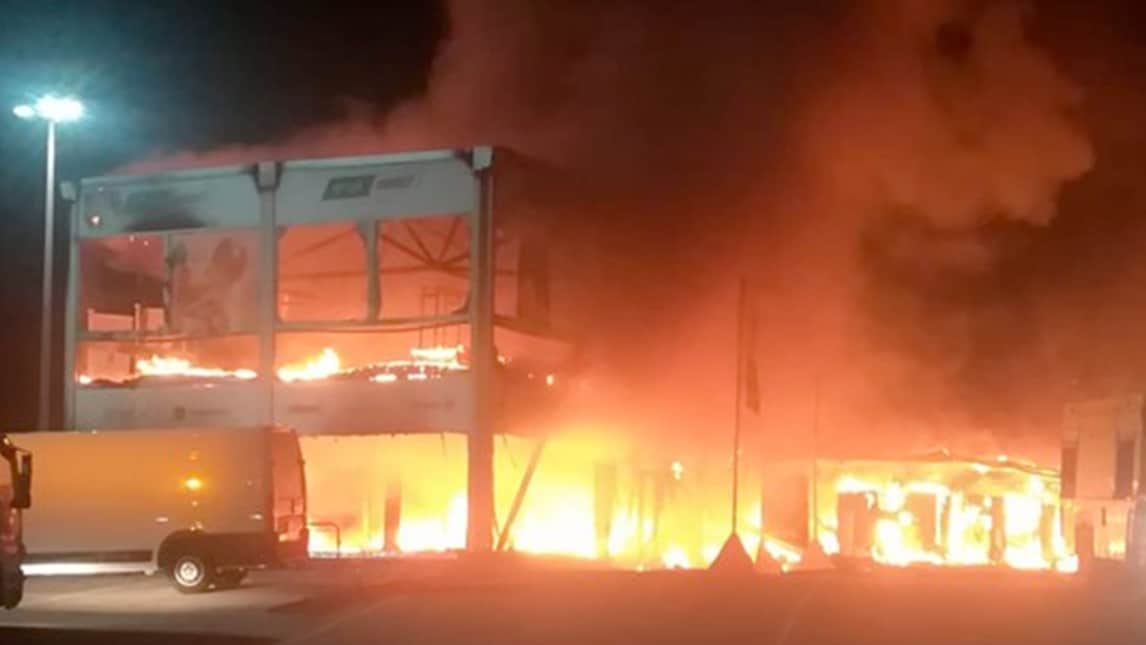 Incendio a Jerez: a fuoco tutte le MotoE