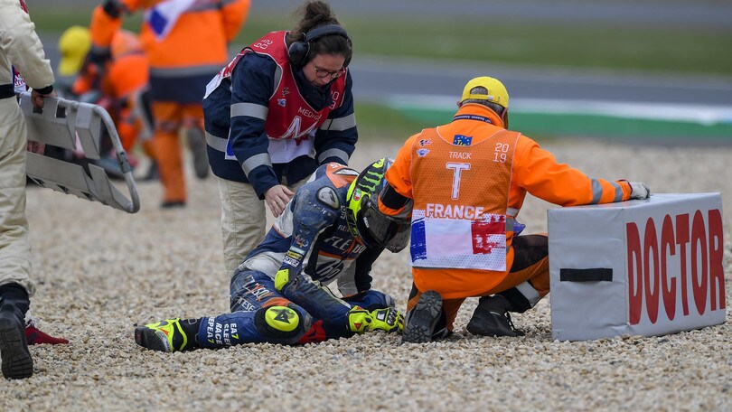 Che paura per il Balda, per lui una spalla lussata