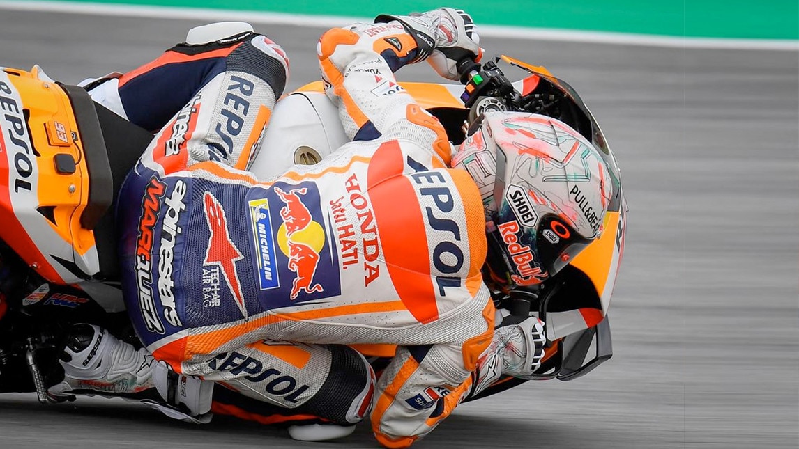 MotoGP Catalunya: Marquez conduce in FP1