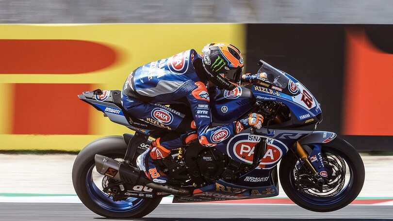 SBK Misano, FP2: Van der Mark miglior tempo e polso rotto