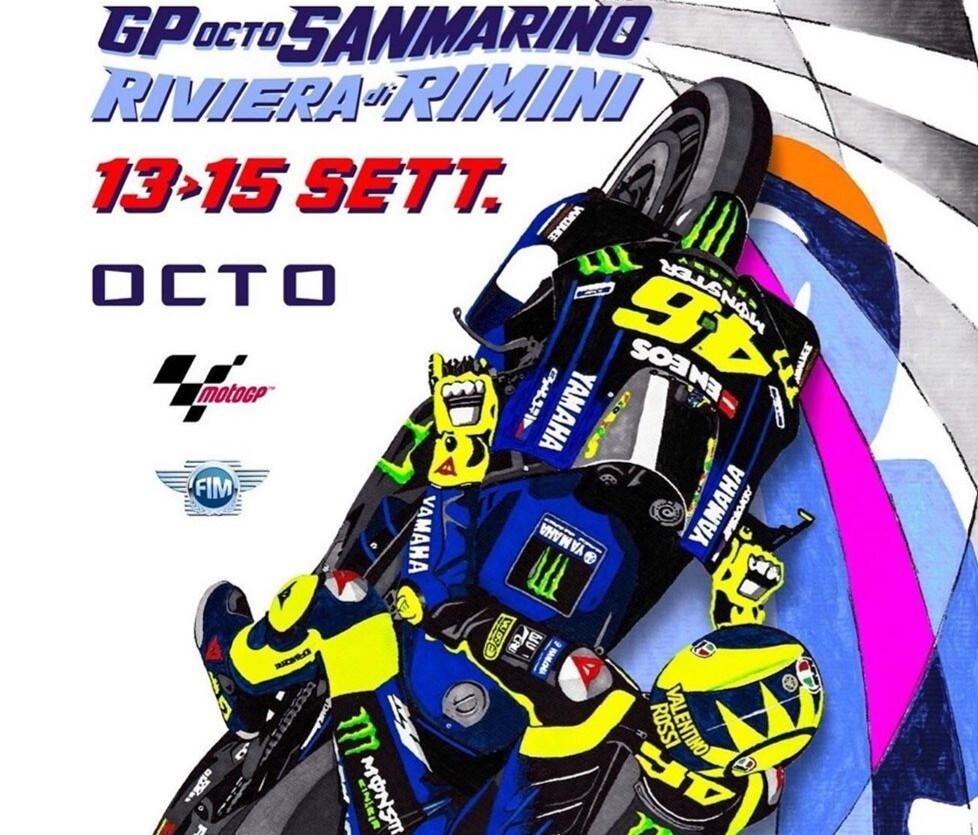 Misano dedica a Rossi il poster del Gran Premio 2019