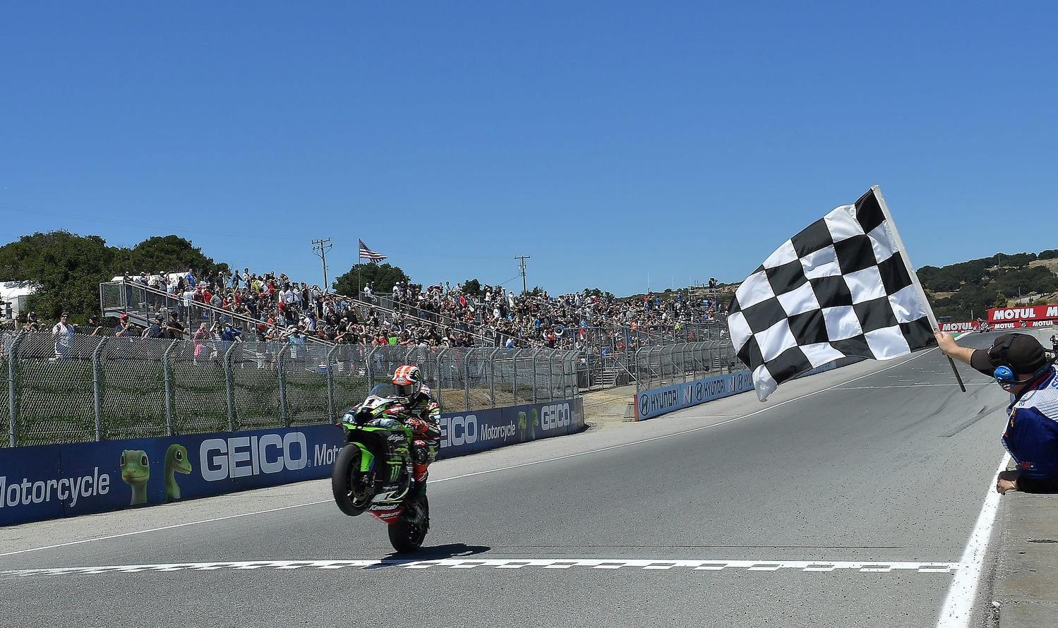 SBK Laguna Seca, gara1: Rea ok, Bautista ko