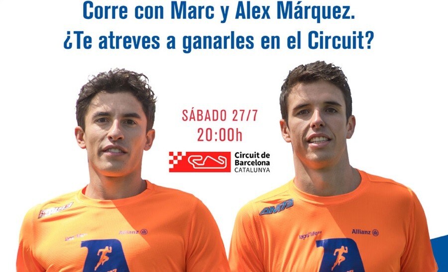 Marc e Alex Marquez corrono al Montmelò per solidarietà, ma a piedi